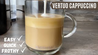 How to Make a Cappuccino with Nespresso Vertuo and Aeroccino milk Frother