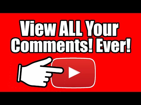 How to view ALL COMMENTS you made on Youtube EVER on Mobile APP + PC (Youtube  Tutorial)