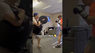 Lethal left hand 🥊😤 #boxing #boxingtraining #boxinglife #boxingworkout #padwork #boxingdrills