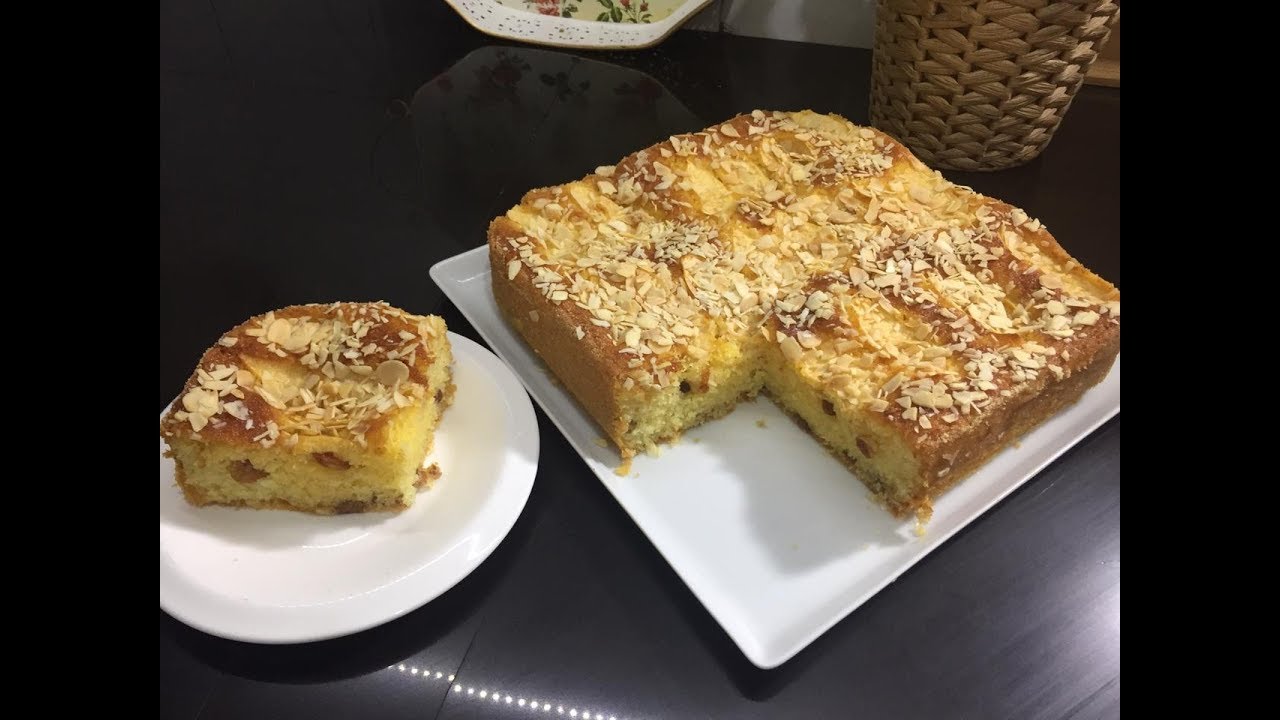 Basboussa تورتة البسبوسة مع كيك بالشكلاط من سلسلة تحضيرات العيد