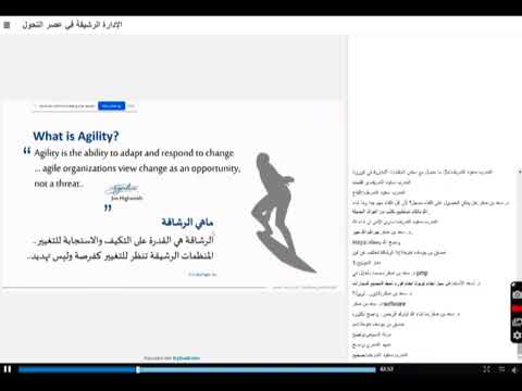 الادارة الرشيقة في زمن التحول د أمل الحمدان التطوير المؤسسي