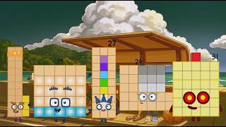 Numberblocks - Addition of 5 Different Odd Numbers | Learning Math | NumberLab | Learn Counting