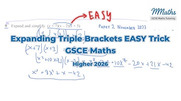 Expanding Triple Brackets EASY Trick | GCSE Maths Explained (MMaths)