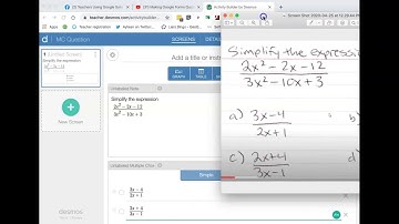 Multiple Choice in Desmos