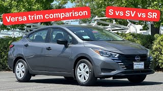 Athlete Statistics Nissan Versa 2025 S vs SV vs SR: Let’s compare all trims!