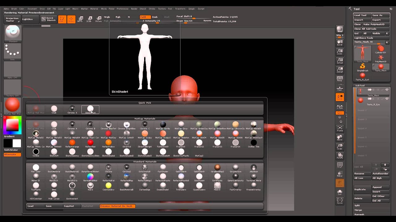 importing tools into zbrush