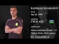 Rahman Shabanov ● Midfielder ● Football CV 2022 HD (Score_ Sports Agency)