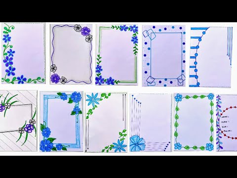 pics Easy Border Paper Decoration Ideas For Projects project border design paper design