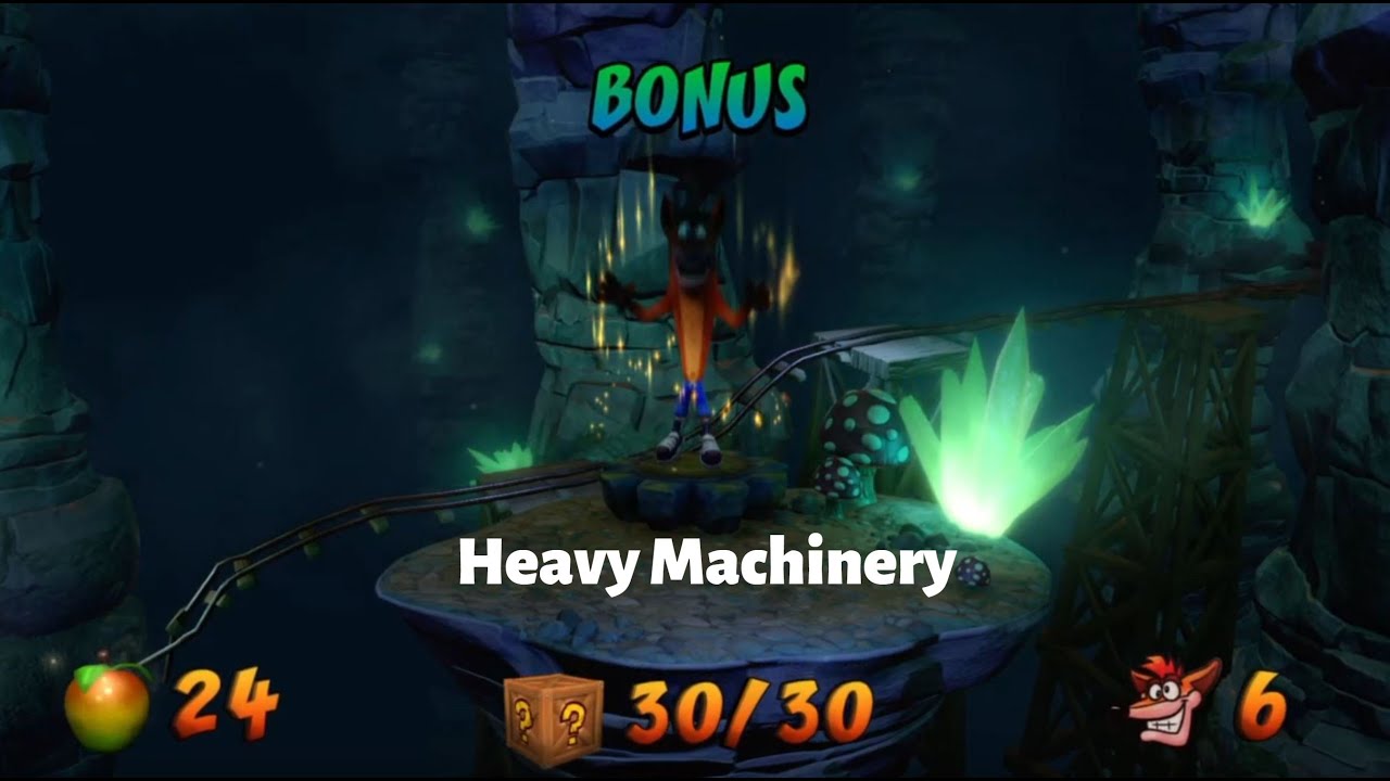 Crash Bandicoot Heavy Machinery Bonus Level schwer! YouTube