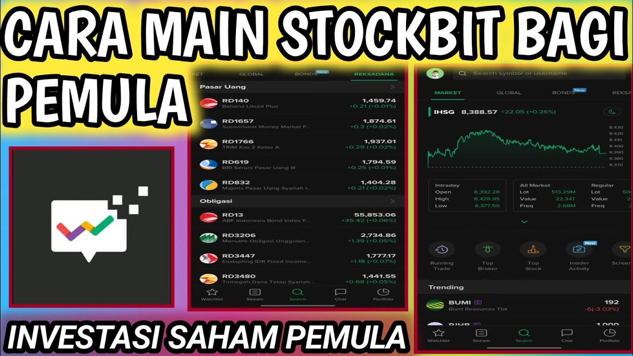 Cara Main Stockbit untuk Pemula | Cara Menggunakan Aplikasi Stockbit -  YouTube