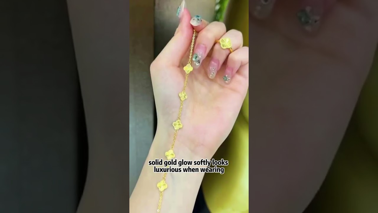 Cnc gold bracelet fast engraving luxurious solid gold 