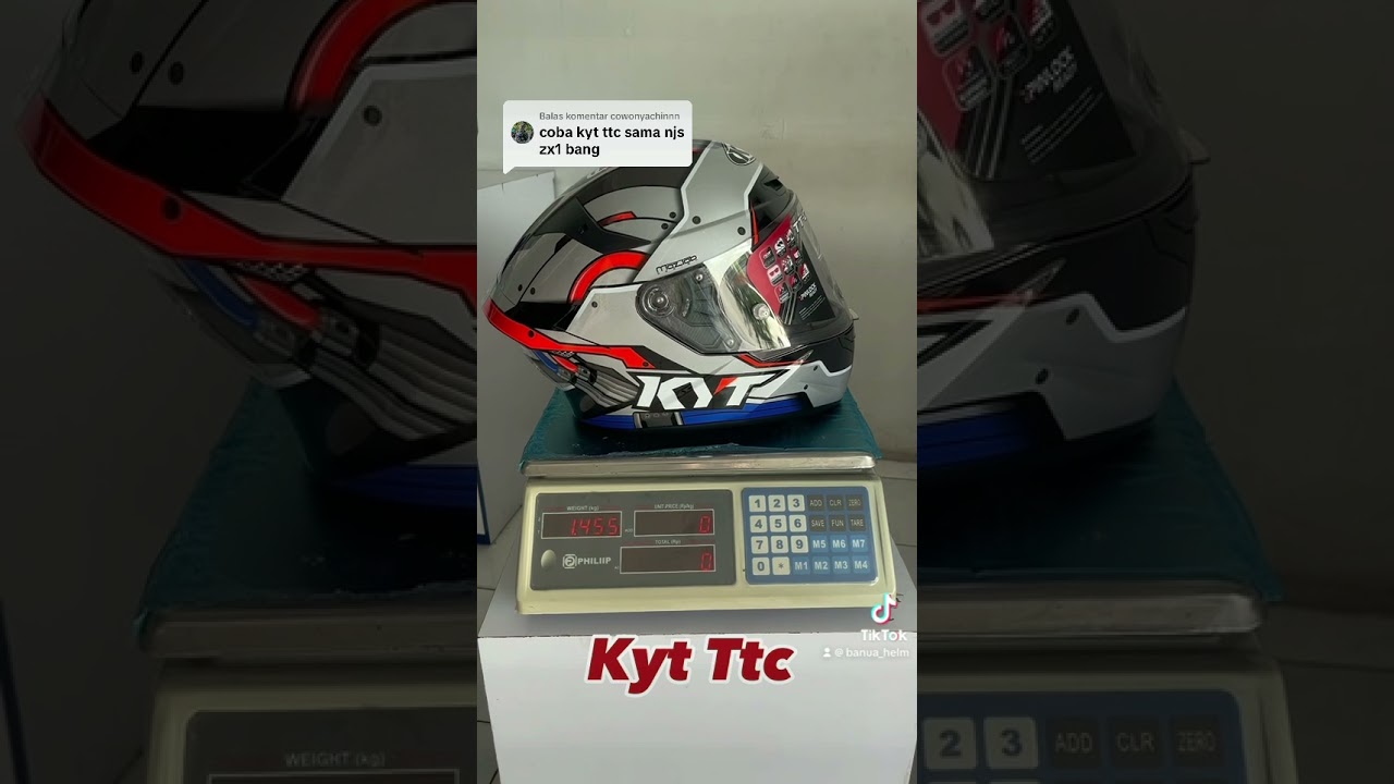 Timbang berat helm fulface kyt nhk njs