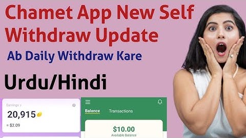 Chamet New Update ! Chamet New Withdraw Update ! Chamet Daily Withdraw Update Chamet Self Withdraw