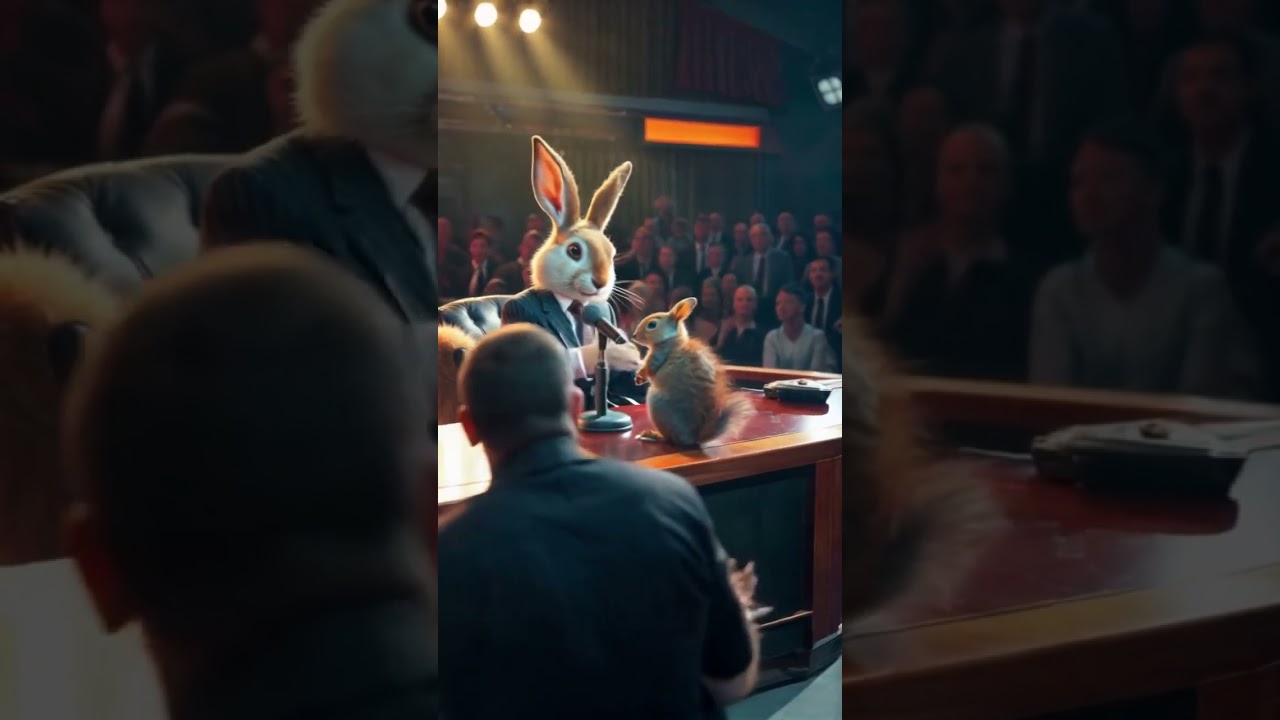 Tonight on Late Night with Bunny - secrets of the forest 😜🌙🌝