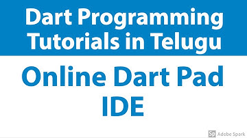 #Dart - Tutorials for beginners in Telugu 01 || Installation DartPad Setup || Sai Gopi Tech Telugu