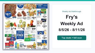 Fry's Weekly Ad (8/5/26 - 8/11/26) Top 10 Deals