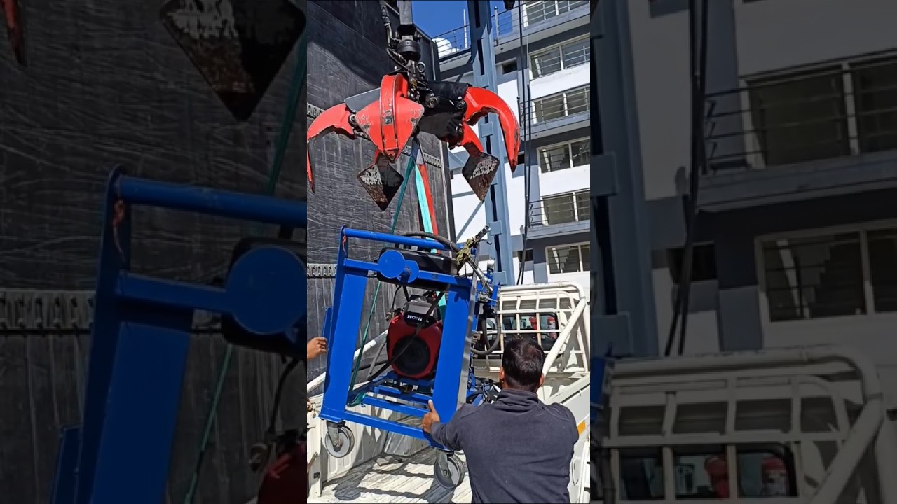Unloading Petrol Engine by Remote Crane | Railway remote Crane 