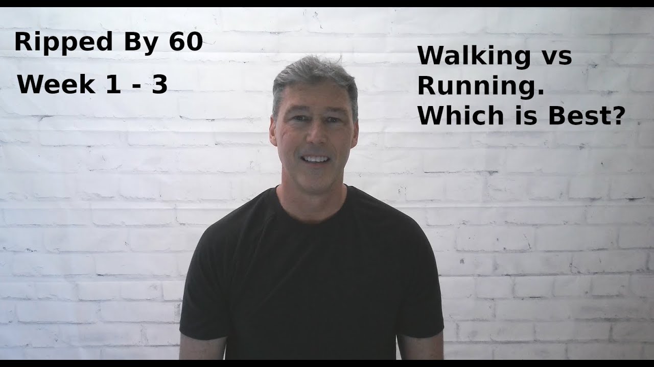 Week 1 through 3 progress and Walking vs Running.  Which one is better.