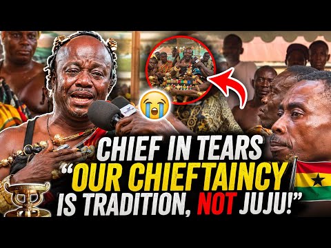 😭 Chief breaks down in tears: “Our chieftaincy is tradition, not juju!” 👑🇬🇭