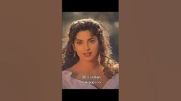 90's Indian makeup ✨ #90's #aesthetic #makeup #indianmakeup #youtubeshorts #viral