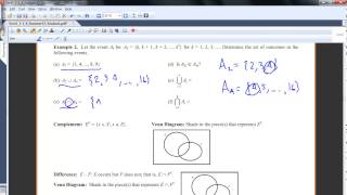MA 381: Section 1.2: Sample Space and Events