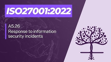 ISO 27001:2022 - A5.26 – Response to Information Security Incidents