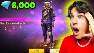 Buying The FULL Voltage Vengance Elite Pass Gnarl Electrocution Bundle - Free Fire English Gameplay