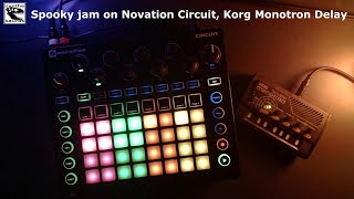 Spooky jam on Novation Circuit, Korg Monotron Delay
I know, guys. The music is hardly bearable. I apologize. At least, the video is nice and colorful. I dont know about you, fellow electronic musicians, but sometimes I just have to record a thing like this. A nightmarish cacophony of tones. Its like Synthesaurus therapy. If you are interested in what twisted soul made this, visit my site about synths, music & fun! https://www.patreon.com/c/synthesaurus Spooky jam on Novation Circuit, Korg Monotron Delay