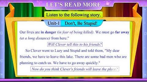 std 8th sem 2 extra unit 1 don`t be stupid