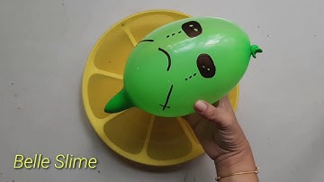 Making crunchy slime with funny balloon cute/Satisfying Slime Compilation ASMR