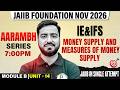 JAIIB 2026 | IE and IFS Module A | Money Supply and Measures of Money Supply | by Ashish Sir
