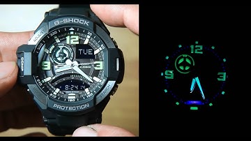 Casio Gravity Master GA-1000-1B *Unboxing & Light Demo