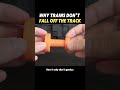 WHY TRAINS DON'T FALL OFF THE TRACK