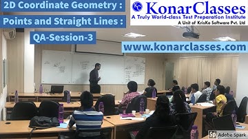 www.konarclasses.com : 2D-Coordinates-Geometry - Points and Straight Lines QA-Session-3