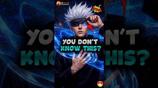 Gojo’s Dark Secret Revealed! 😱 #shorts