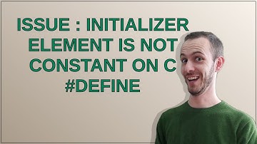 Issue : Initializer element is not constant on C #define