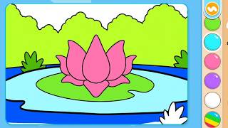 Career Overview Lotus & Rose Flower Coloring for Kids 🌸 Easy Beautiful Flower Colouring Pages | Kids Learning Colors