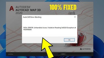 Cách khắc phục AutoCad FATAL ERROR Unhandled Access Violation Reading 0x0028 Exception at FED94060h