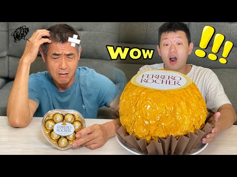 如何製作超巨大金沙！How to make huge Ferrero Rocher！