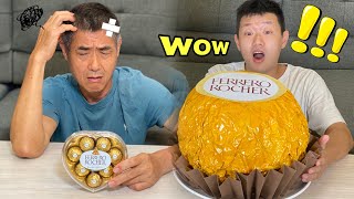 如何製作超巨大金沙！How to make huge Ferrero Rocher！