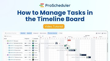 How to Manage Tasks in the Timeline Board | TeamBoard ProScheduler Tutorial 03 | JIRA