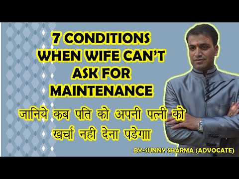 Video: Alimony For The Maintenance Of The Wife: Who Is Entitled To