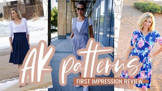 AK Sewing Patterns  |  First Impression Review