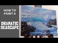 How to Paint a DRAMATIC SEASCAPE in 5 Easy Steps