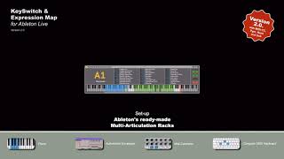 Connect Ableton's ready-made Multi-Articulation Racks - KeySwitch & Expression Map 2.0 - Tutorial
