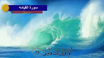 أرح سمعك || تلاوه من سورة القيامه || وسام جمال