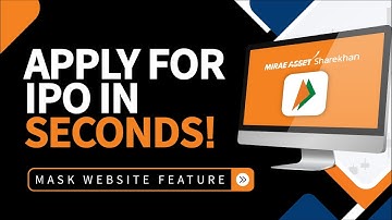 Easy IPO Application via UPI | Mirae Asset Sharekhan  Website