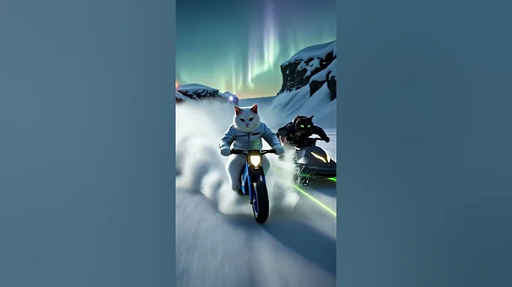 Video 9430961: norwegian forest, abyssinian, male cat, cat snow