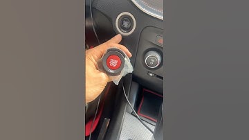 Hellcat Red Start button install Dodge Charger#automobile #diy #dodge #cartok #charger #hellcat #srt
