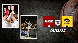 Full Game : Indiana vs Iowa  Jan 13, 2024 | mochilovebasket